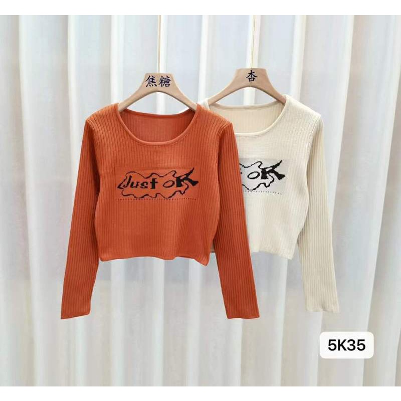 Áo Croptop Tay Dài Dáng Ôm Thiết Kế Mới Trẻ Trung Năng Động