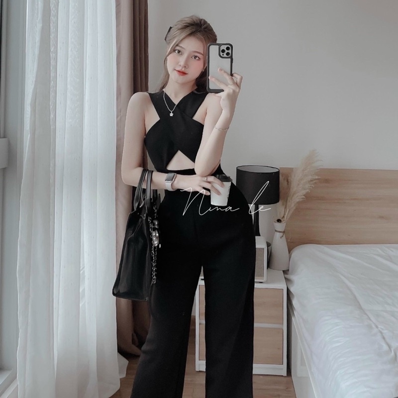 Jum Dài Hở Eo Sexy Cổ Chéo CC018