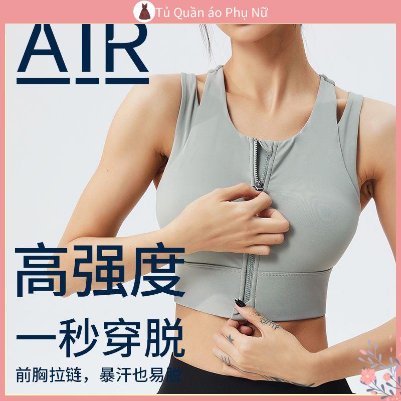 O khoa Học N o Blazer Áo Ngực Thể Thao Khóa Kéo Trước Chịu Lực Cao Chống Sốc Chống Chảy Xệ Tập Yoga Chạy Bộ Đẹp Mắt Mùa Hè