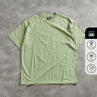 Áo Thun Trơn Tay Lỡ Gori Basic Tee | Xanh Đậu Form Rộng Thiết Kế Unisex Cao Cấp
