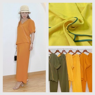 M031a - set quần dài + áo tay ngắn phối sọc