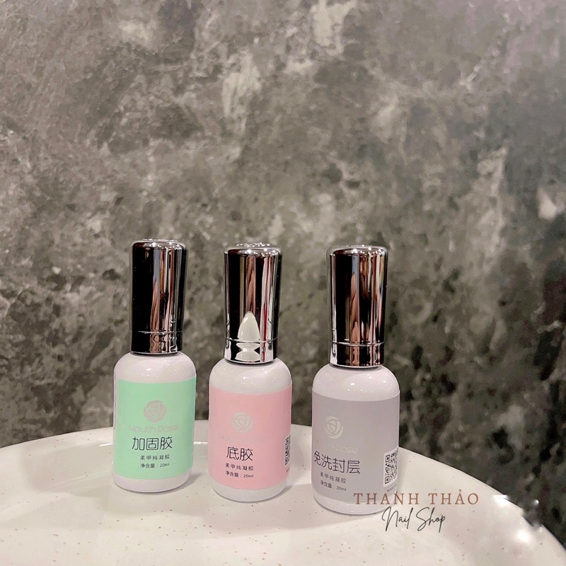 Base top cứng móng hoa hồng chính hãng chai 20ml