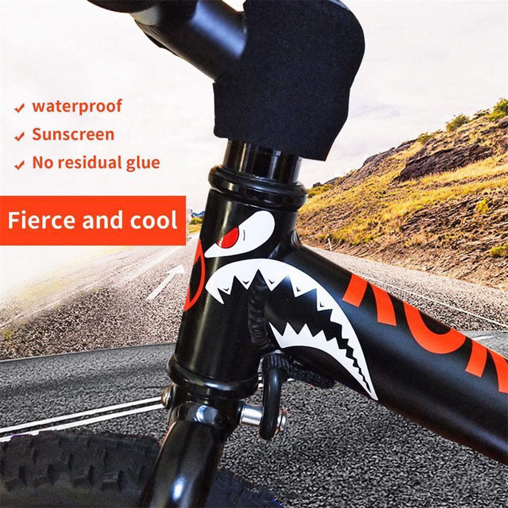 Miếng dán trang trí khung xe đạp MMULCK chống nắng chống thấm nước kiểu dáng đầu cá mập cho MTB đường trường