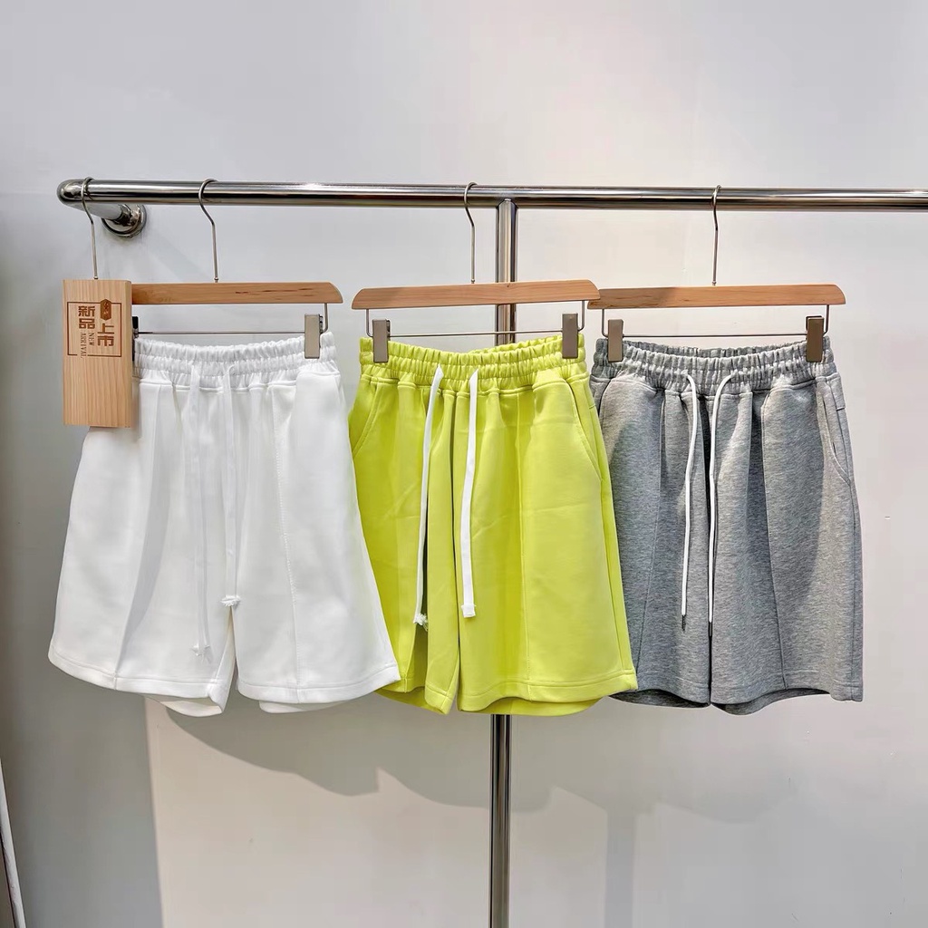 Quần Short Unisex nam nữ chất da cá cao cấp, Quần Short hàng xuất