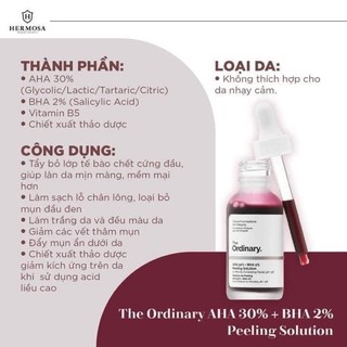 Peel da nhà The Ordinary AHA 30%, BHA 2%