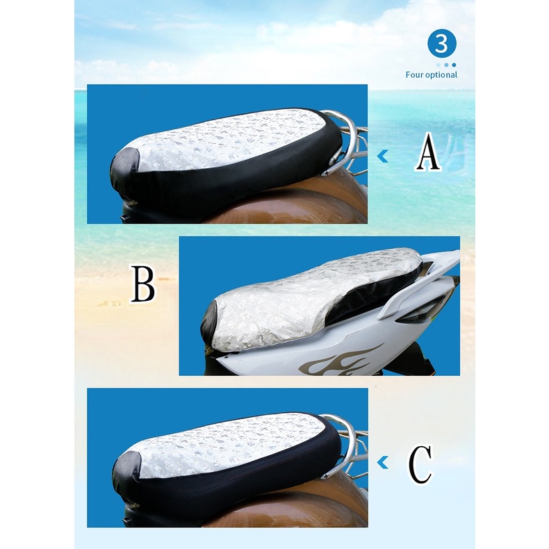 Đệm Da Bọc Yên Xe Máy Chống Nắng Chống Thấm Nước Thông Dụng