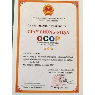 Trà Sả ( trà túi lọc) [Hai Lúa - Phú Qưới] hộp 30 gói