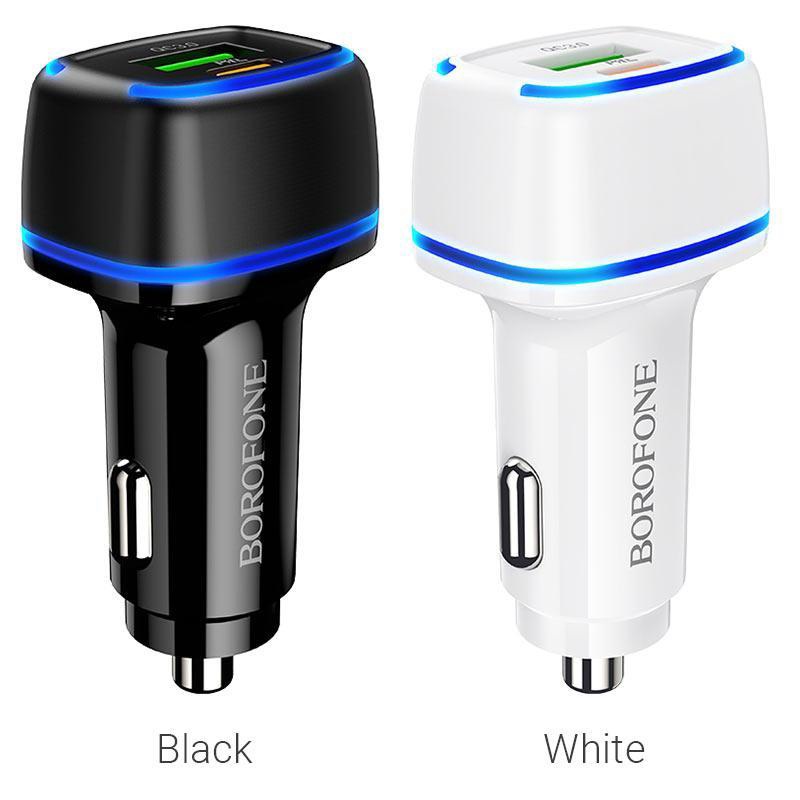 CỐC SẠC XE HƠI BOROFONE BZ14A PD20W / QC 3.0