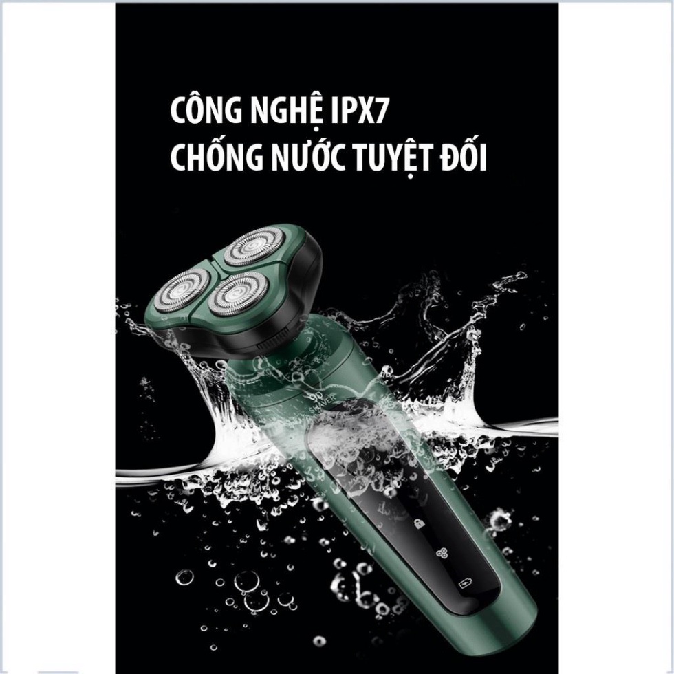 Máy cạo râu 9D Shaver 4in1 Kanabis ặng Kèm 6 Phụ Kiện Cao Cấp - Máy Cạo Râu cực sát, êm Chính Hãng Bảo Hành Lỗ