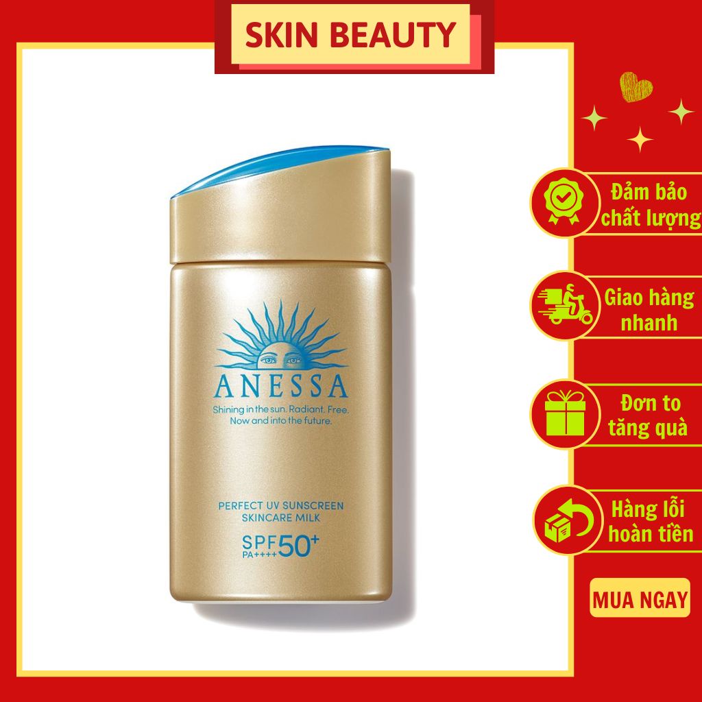 Sữa chống nắng Anessa Perfect UV Sunscreen Skincare Milk SPF 50+ PA++++ 60ml chính hãng