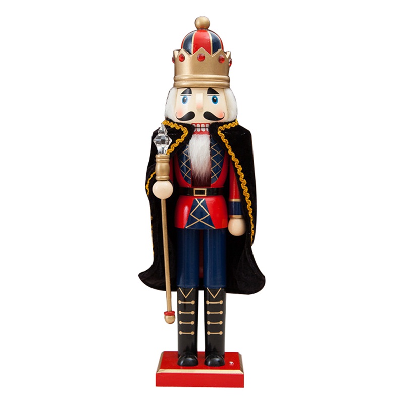 Con Rối Gỗ 38cm Trang Trí Bàn Phòng Khách Dịp Giáng Sinh