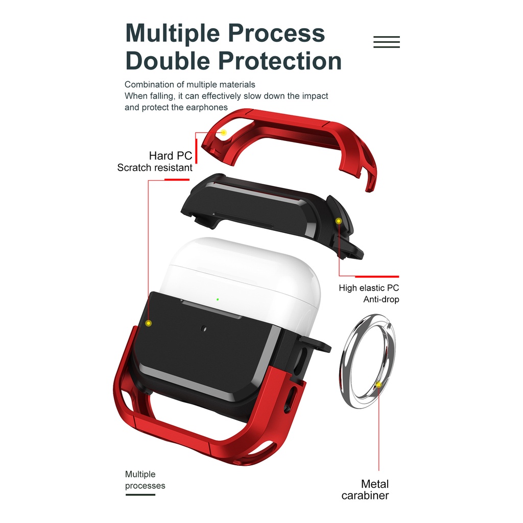 Ốp Airpods Pro 2 Moss Green Kèm Móc Treo