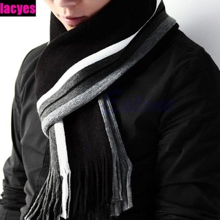 LACYES Scarf Foulard High Quality Male Echarpe Knit Scarf Scarves with Tassels Men's Shawls Tassel Scarf