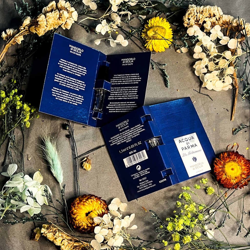 Chai nước hoa trung tính 1.5ml - Acqua di Parma Blu Mediterraneo - Mandorlo di Sicilia