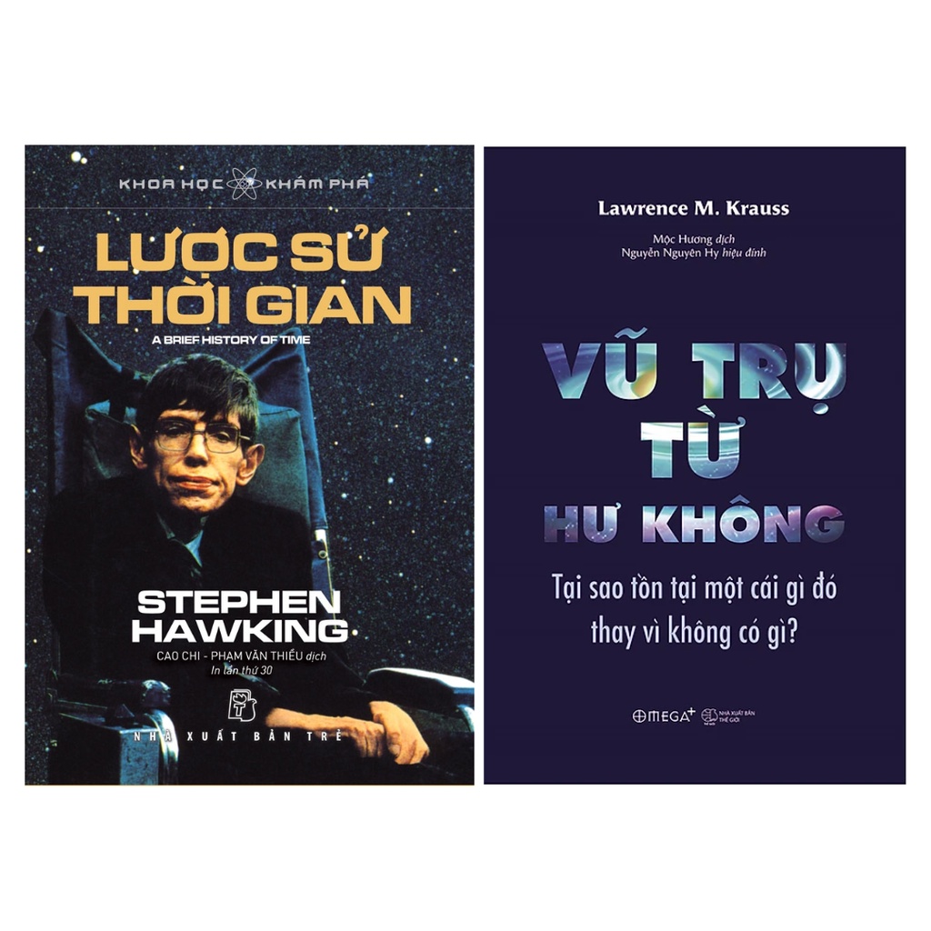 Sách - Combo 2Q: Lược Sử Thời Gian + Vũ Trụ Từ Hư Không