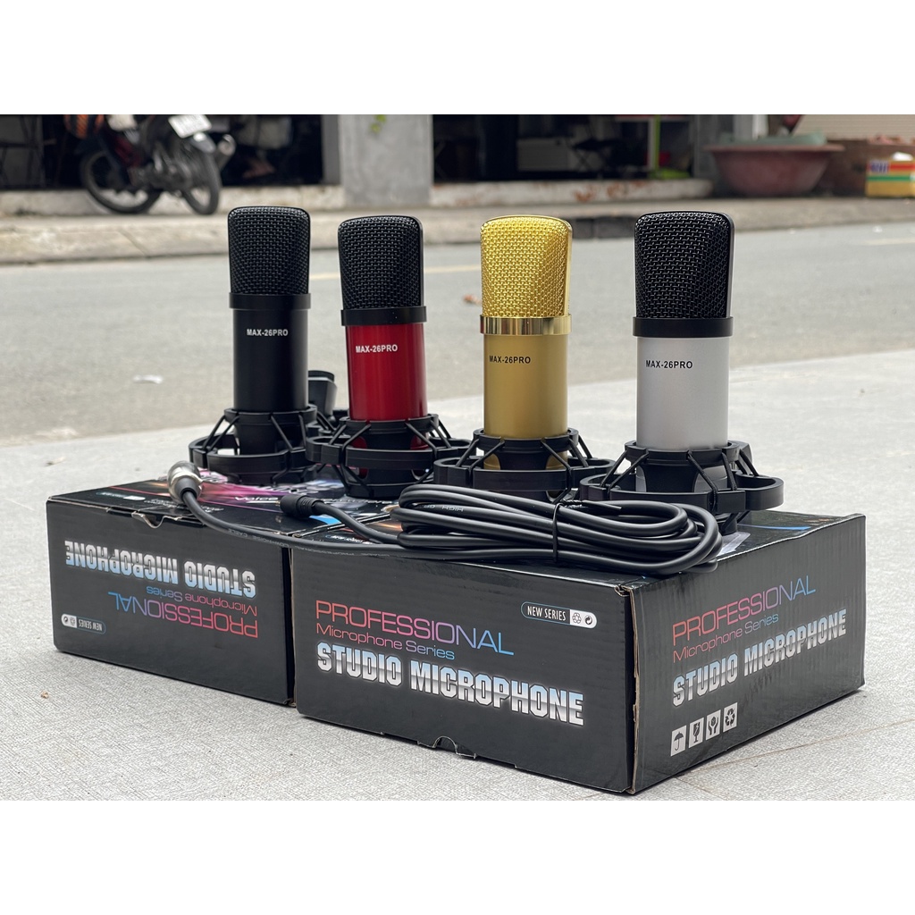 CTY MT Micro thu âm livestream hát karaoke Big Max 26 Pro độ nhạy cao lọc âm tốt bảo hành 12 tháng