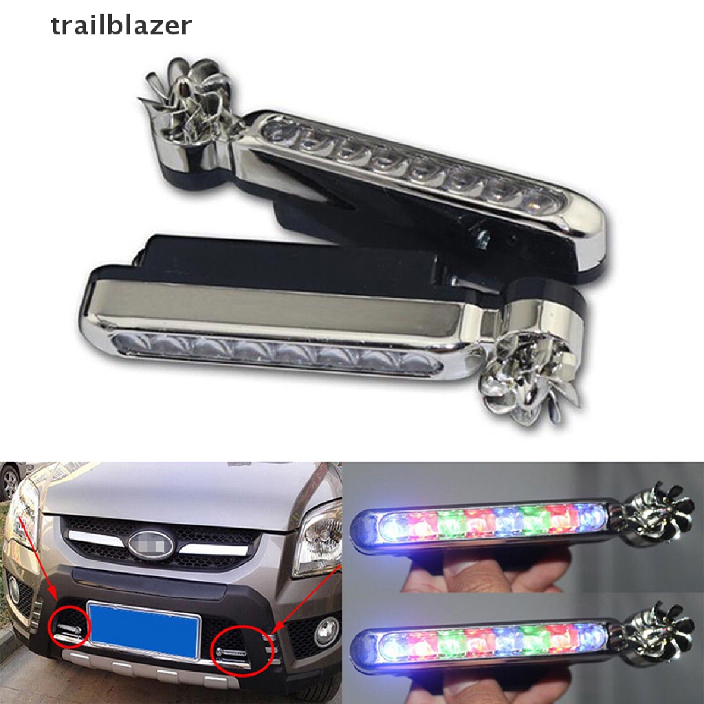 1 Đèn Pha 8 Bóng LED Cảnh Báo Ban Ngày Cho Xe Hơi trailblazer