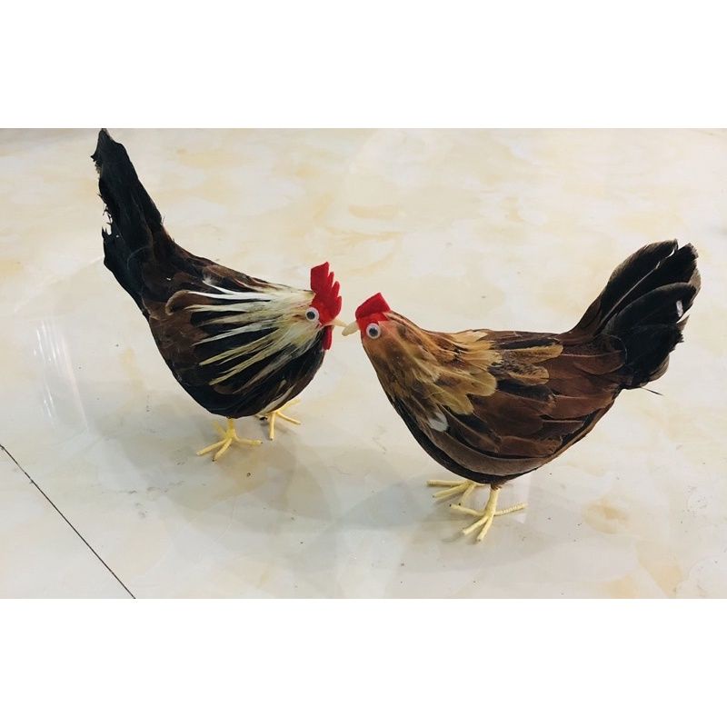 Đồ chơi mô hình chú gà trống handmade như thật