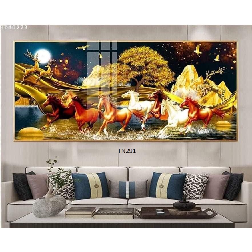 Tranh Tráng Gương Mã Đáo Thành Công  Treo Tường/Trang Trí Phòng Khách/ Phòng Làm Việc - Simplehouse