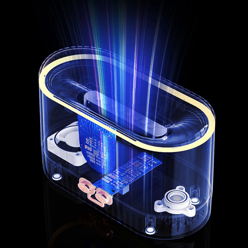 1 Máy Khuếch Tán Tinh Dầu Tạo Độ Ẩm Không Khí Bằng Sóng Siêu Âm Màu Đen