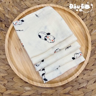 Hộp 5 khăn sữa sợi tre lụa