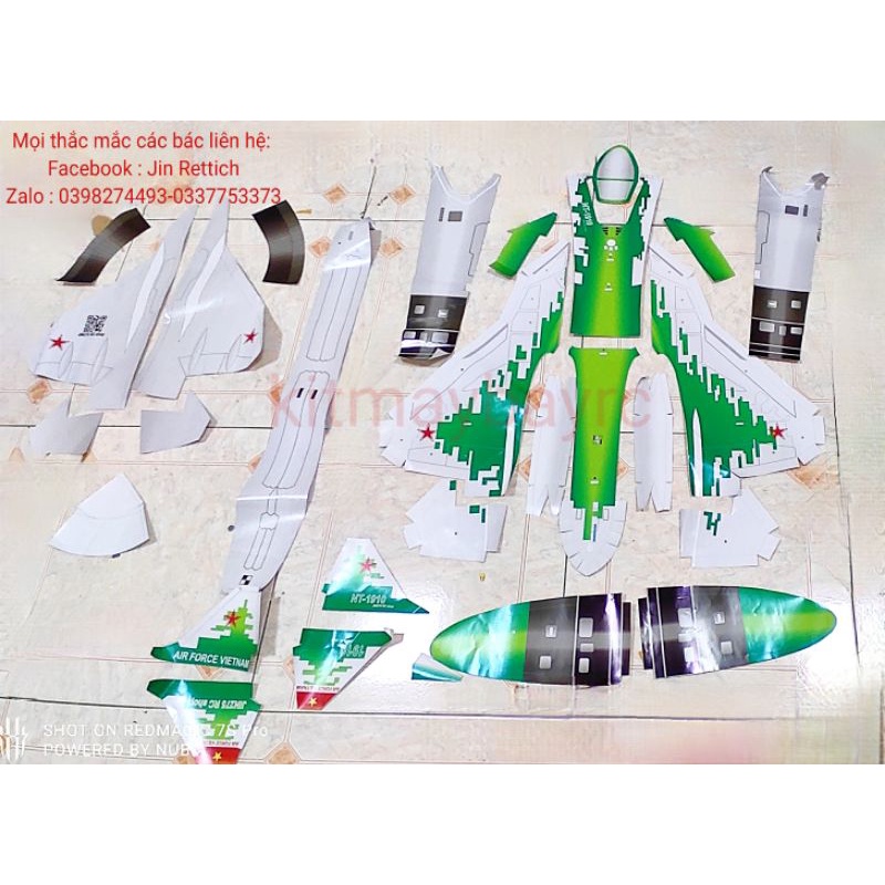 Bộ Vỏ Kit Su 57, T 50 biên dạng toàn thân sải 60cm, 72 cm, 90 cm