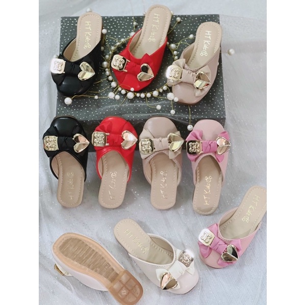 Dép sục nơ gấu ,dép sục trẻ em da mềm đế bền đẹp loại 1