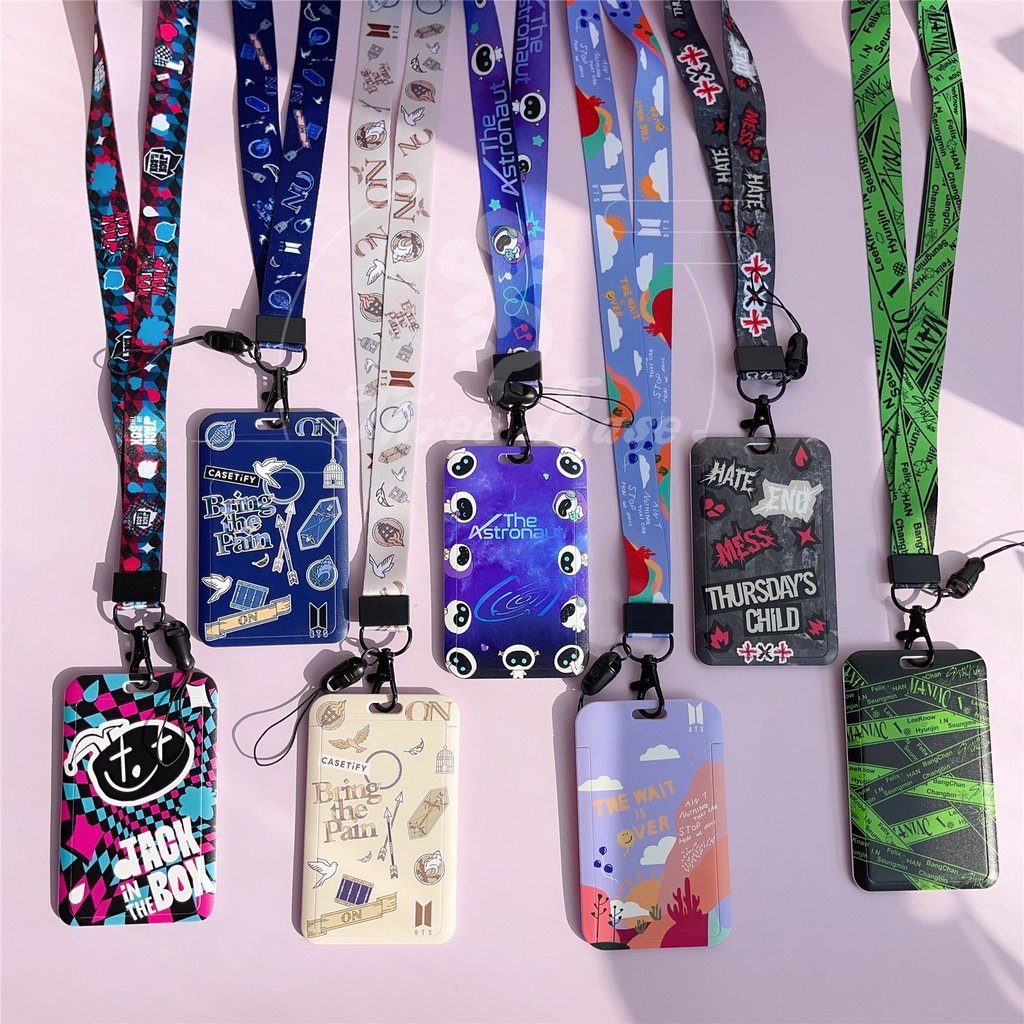 Ví Đựng Thẻ Có Dây Đeo Cổ in Hình Jin Jhope TXT Straykids Nhóm Nhạc btss-613 PTD