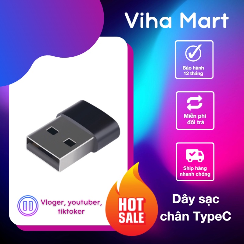 Đầu Chuyển TypeC Sang USB