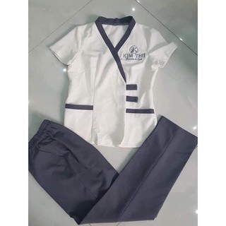 Bộ đồng phục spa chất cotton lạnh siêu đẹp loại 1 Hàng Có Sẵn