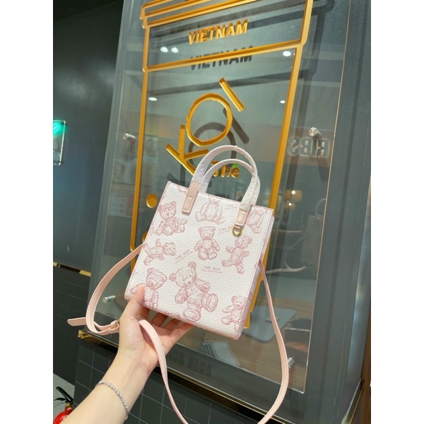 Túi điện thoại gấu sz20x25x7 đựng vừa điện thoại