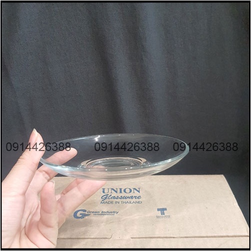 Bộ 6 Cốc thủy tinh có quai uống trà nóng kèm đĩa kê chính hãng ThaiLan UG 343 UG 310 UG 325