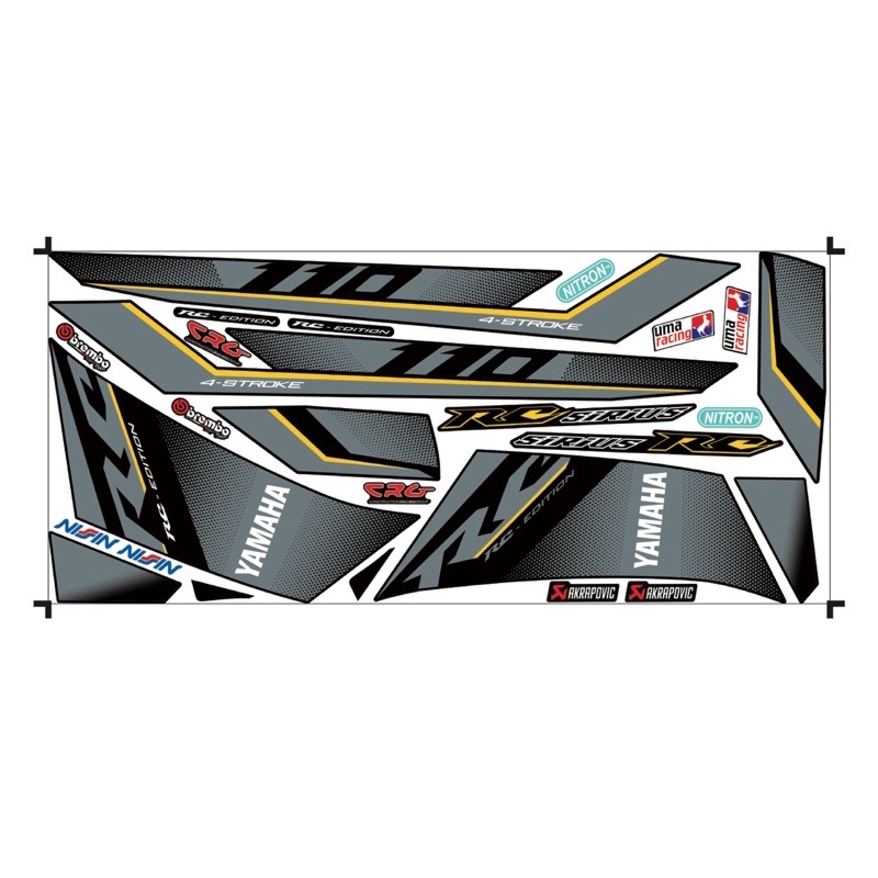 FREE SHIP + QUÀ TẶNG Tem rờixe Sirius RC decal cao cấp