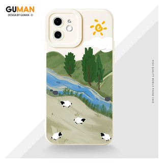 Ốp lưng GUMAN silicon mềm chống sốc viền vuông hoạt hình dễ thương đẹp ngộ nghĩnh độc lạ Cho iPhone 17 16 15 14 13 12 11 Pro Max SE 2020 X XR XS 8 7 ip 6S 6 Plus kute XYM1176