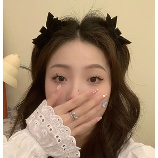 1 Kẹp Tóc Nơ Nhung Đen Cho Bé Gái