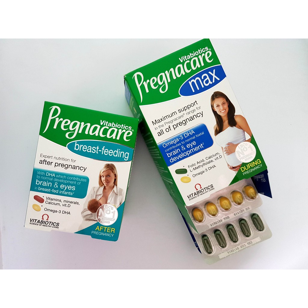 Olive Pharma Chính Hãng - Vitamin Bầu Pregnacare Max 84 viên, cho mẹ bầu