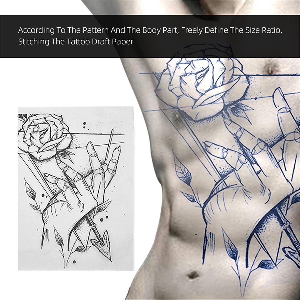 Set 100 Tờ Giấy Vẽ Phác Thảo Nghệ Thuật Cơ Thể DIY