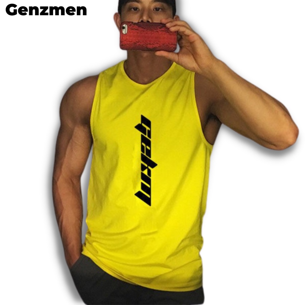 Áo thun ba lỗ nam , tanktop nam tập gym  Áo sát nách vải thun lụa thoáng mát co giãn hút