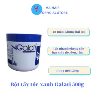 Bột tẩy tóc xanh Galati 500g, Tẩy tóc cao cấp an toàn không hại tóc giúp tóc nâng tone hiệu quả