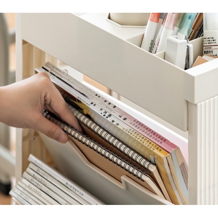 Giá sách lớp học Nhiều có thể gập lại với Bánh xe đa năng lưu trữ mở rộng cho phòng khách Hydrogen065