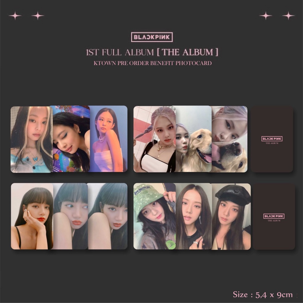 Set Card BLACKPINK The Album Ktown POB