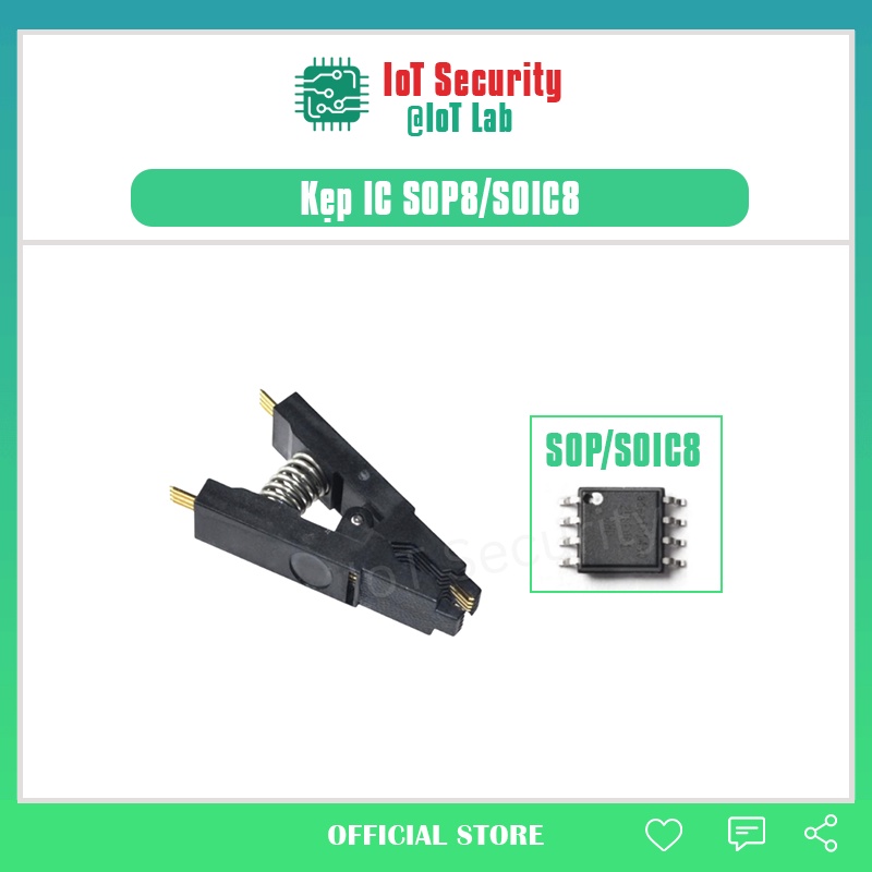 Bộ CH341A, clip kẹp IC Flash read/write EEPROM, Firmware kiểu chân SOP/SOIC8 SOP16/SOIC16 sang DIP8