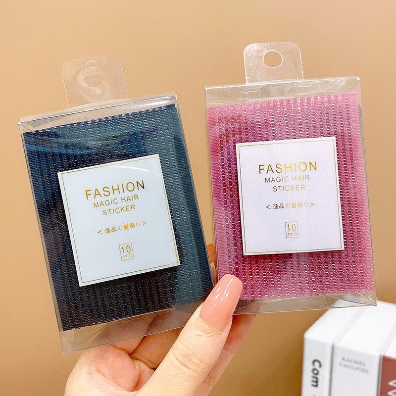 Hộp 10 Miếng Dán Cố Định Tóc Mái Thời Trang Hàn Quốc