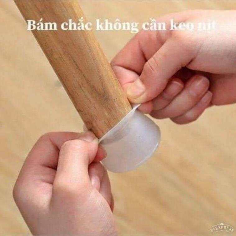 Sét 4 chân BỌC CHÂN GHẾ SILICON