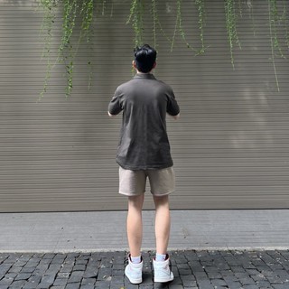 Áo thun có cổ Cott Polo - Charcoal