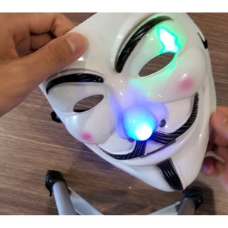 Mặt Nạ Hacker, mặt nạ hacker CÓ ĐÈN - Mặt Nạ cao cấp ( ĐÈN CÓ NHIỀU MÀU,NHIỀU KIỂU NHÁY ĐỔI MÀU)