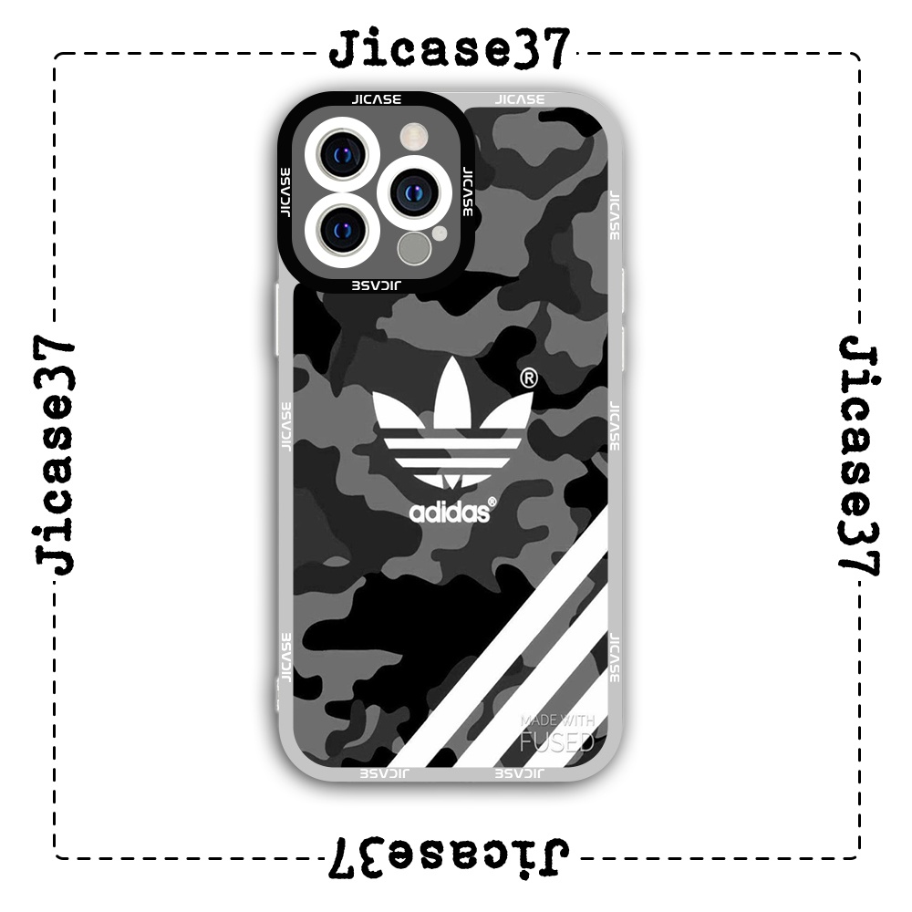 Ốp lưng iPhone Cạnh Vuông In Hình Jicase adidas rằn ri