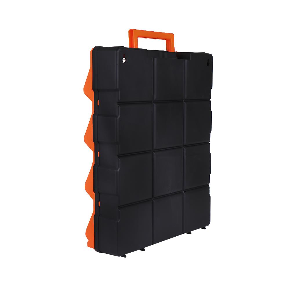 HomeBase MATALL Hộp đựng đồ nghề dụng cụ 12 ngăn bằng nhựa G-1504 38x14x48cm màu cam