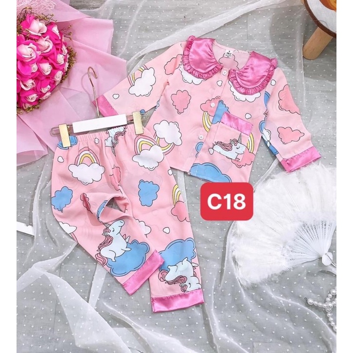 Pizama lụa mango sz 9-21kg