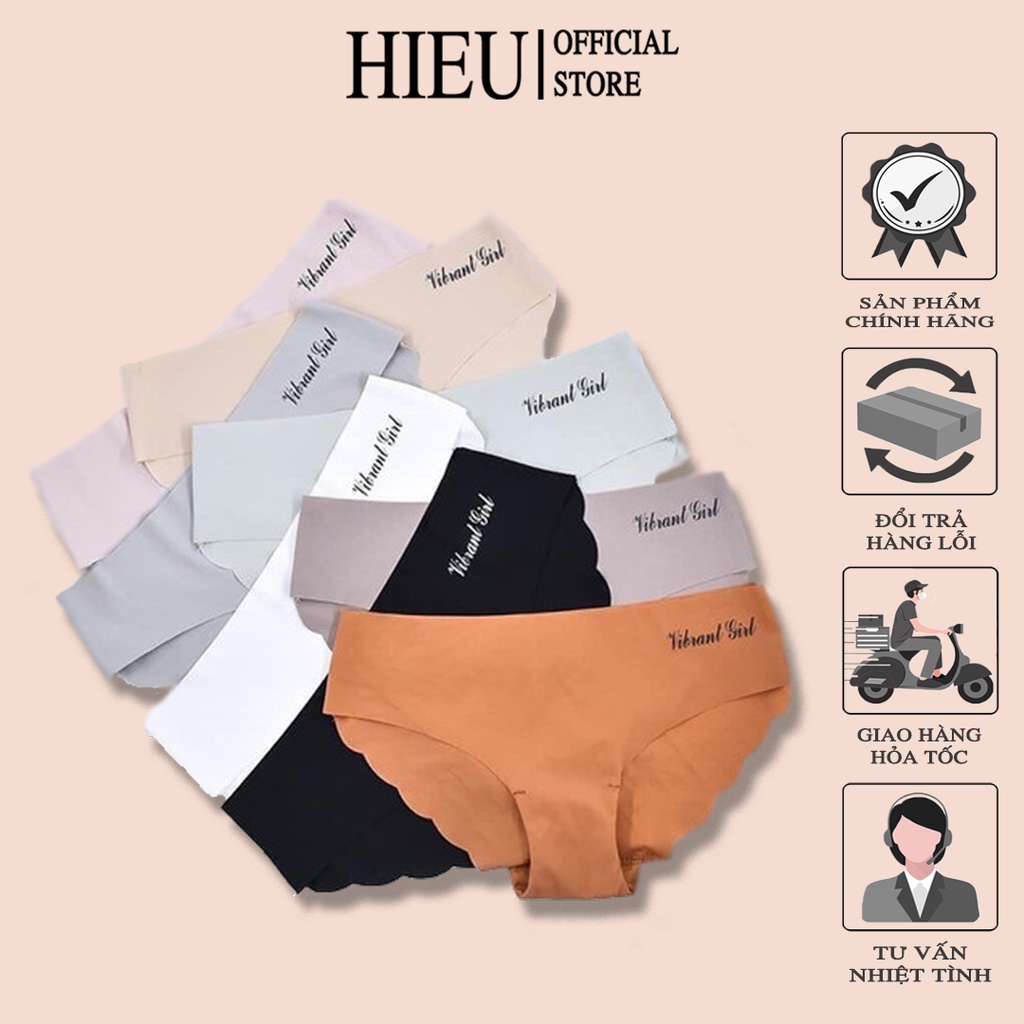 Combo 5 Quần Lót Nữ Su Gợn Sóng Không Viền May Vibranl Girl - 1028